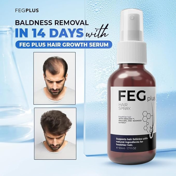 FEG Hair Growth Spray PLUS – Serum For Faster, Thicker & Healthier Hair