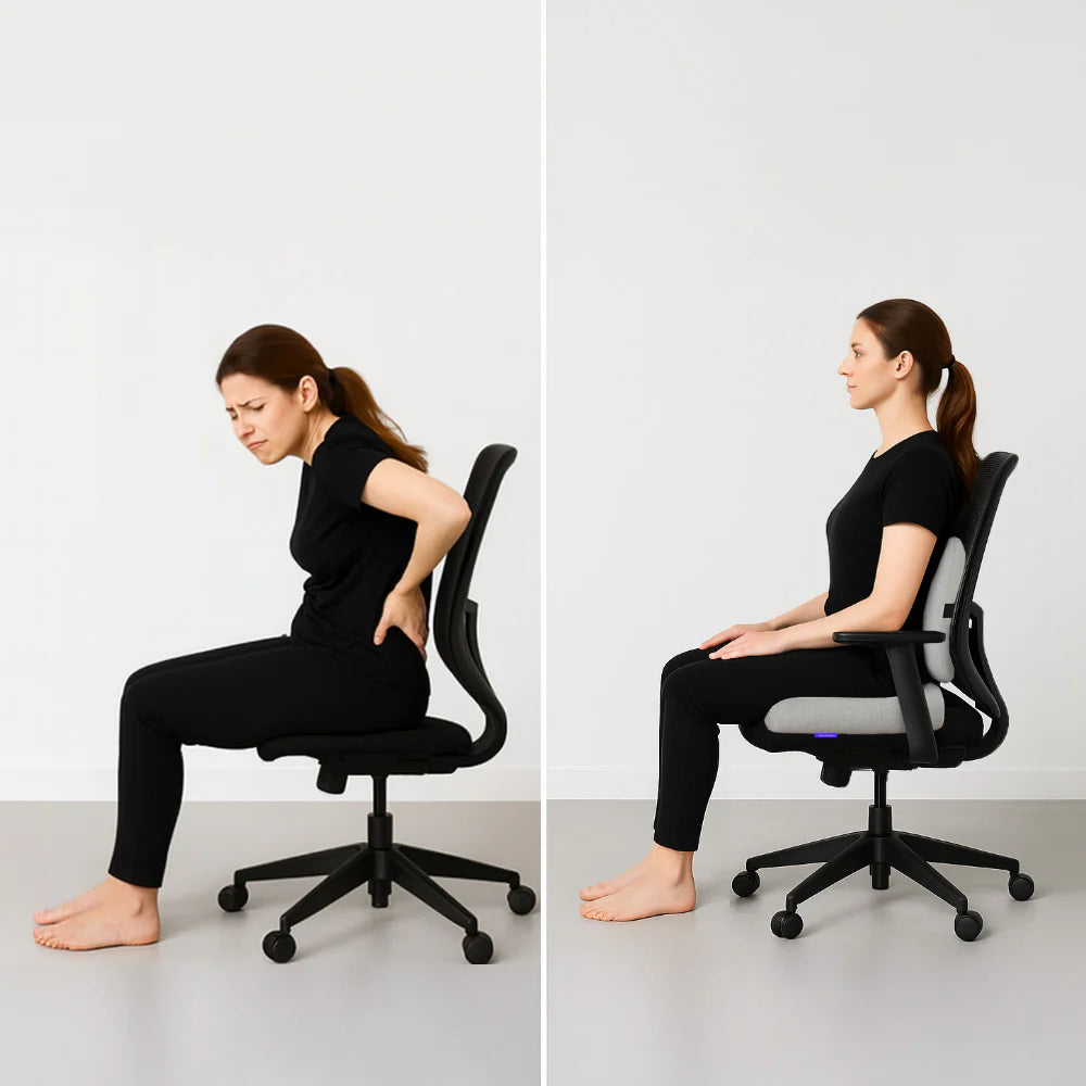 Ergonomic Orthopedic Seat Cushion for Tailbone Relief & Posture Support