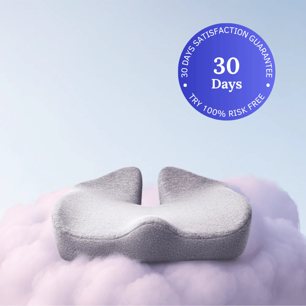 Ergonomic Orthopedic Seat Cushion for Tailbone Relief & Posture Support